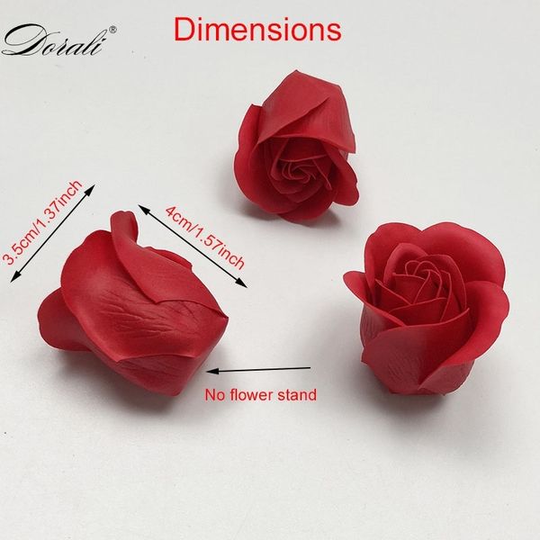 

81pcs bath body floral soap scented rose flower essential wedding valentine's day gift holding flowers q1215