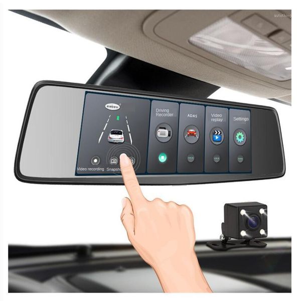 

driving recorder car camera dual lens dash cam rearview mirror hd wide-angle1