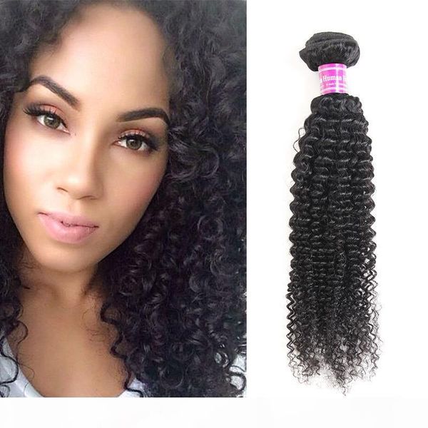 

8a brazilian virgin hair wefts kinky curly human hair weave bundles mongolian remy hair extensions vendors black color ing