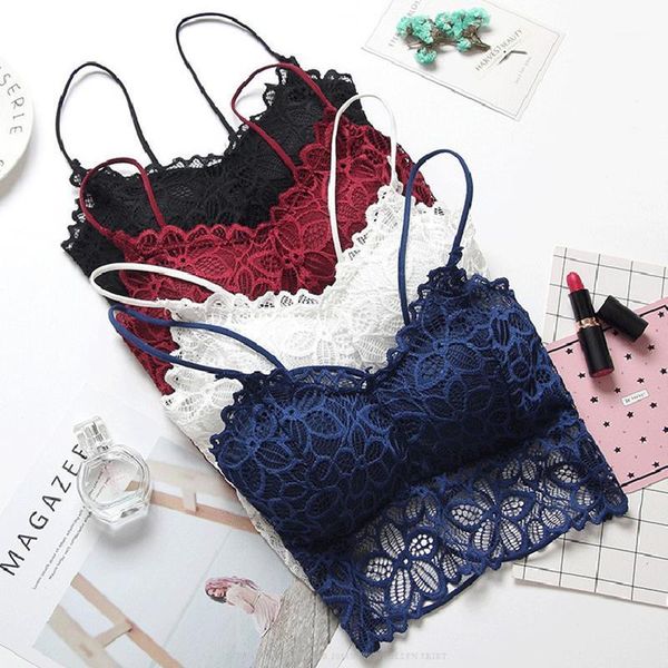 

4 colors women push up wireless lace bra women size bralette underwear lingerie full cup1, Red;black