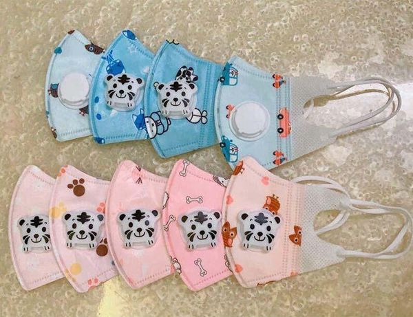 

girls cotton comfortable stock beautiful in kids wholesale face 3-layer fashion designer mask dustproof