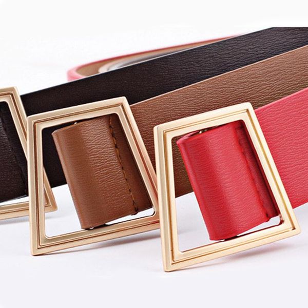 

2020 пояс способа женщины vintage геометрическая пряжки металла pu кожаный широкий пояс повседневный сплошные цвета талии ремень платье джин, Black;brown