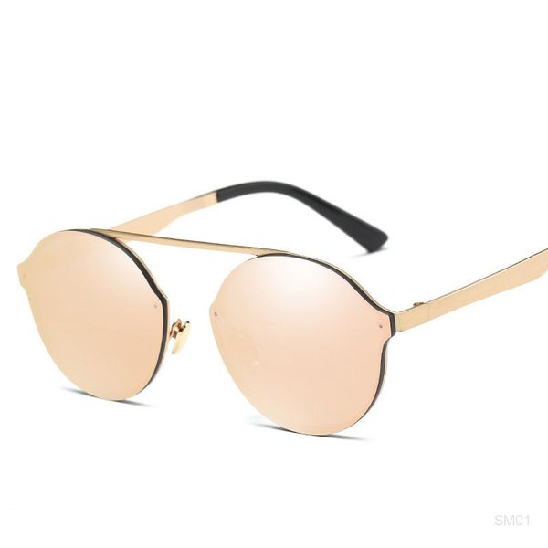 

new arrival round sunglasses for men and women fashion glasses stylish rimless shades oculos de sol