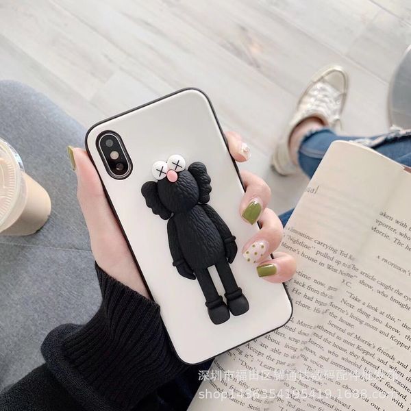 

iphone case designer stereo doll iphone11pro max mobile phone case suitable for 11pro 7/8plus/xr/xs anti-fall couple cases