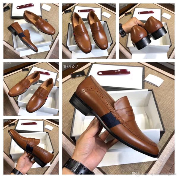 

g1 size 8-22 mens penny loafers genuine leather blue brown business dress shoes for men quality hand painted slip on male footwear 22, Black