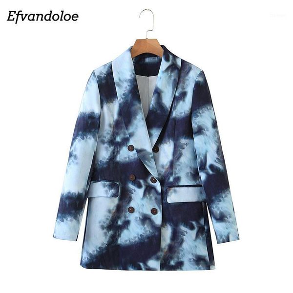 

coat female autumn blazer women 2020 tie dye casual long sleeve jacket casual fashion ladies blazers1, White;black