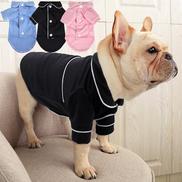 

pajamas pajamas французский бульдог pet комбинезон одежда для кота щенок рубашка мода домашнее пальто одежда для маленьких собак teddy йорки