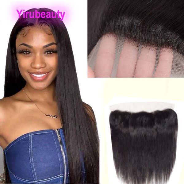

brazilian human hair transparent lace frontal 13x4 body wave straight kinky curly deep wave 12-24inch natural color remy products, Black;brown