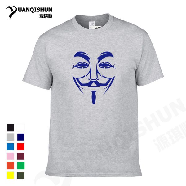 

yuanqishun tv movie v for vendetta cool printed new short sleeve casual tee camisetas hombre sport hooded sweatshirt hoodie men t shirt