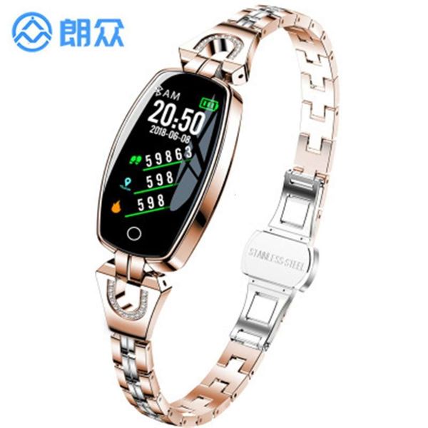 

langzhong heart rate blood prsure sleep meter step h8 women's color screen smart braceletbgt