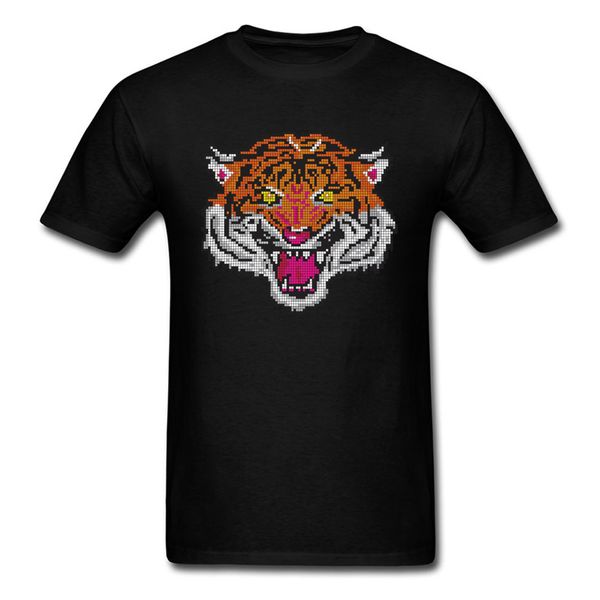 

sport pixel tiger t shirt printed men t-shirts hip hop design & tees fashion summer tshirts oversized clothes cotton fabric