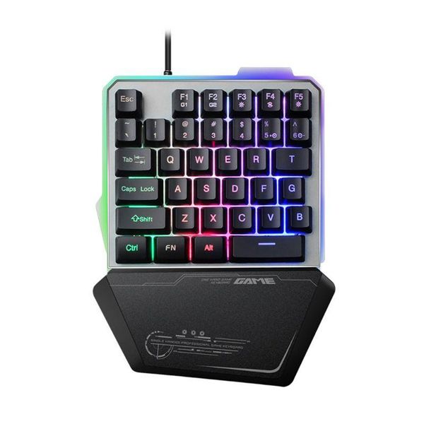 

g40 one-handed rgb 35-key mini gaming keyboard rgb led backlit keyboad for table