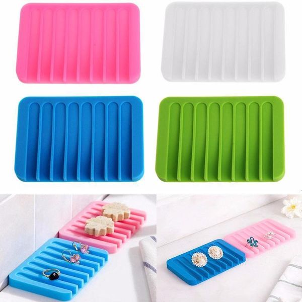 

dish shower silicone drain bathroom soap for holder plate tray kitchen qylqqd mywjqq