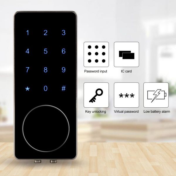 

digit coded lock combination convenient password locks security code lock with keys w/ ic card door cabinet locker sale