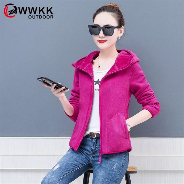 

women's new hiking jackets outdoor sports clothes thicken fleece female velvet winter warm camping trekking skiing women jackets, Blue;black