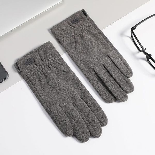 

autumn and winter thin section women fashion simple keep warm touch screen gloves female cycling windproof soft elasticity, Blue;gray