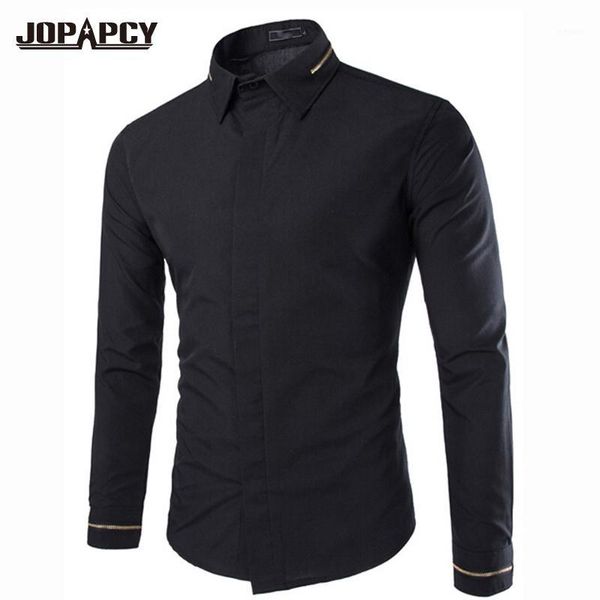 

wholesale- fashion spring solid black shirts long sleeve designer busines cotton mens dress shirts slim fit men clothes social mxb02221, White;black