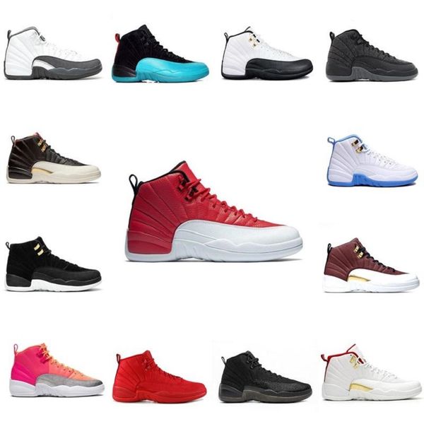 

12 stone blue university gold dark concord reverse flu game white men basketball shoes 12s sneakers dh5-145219