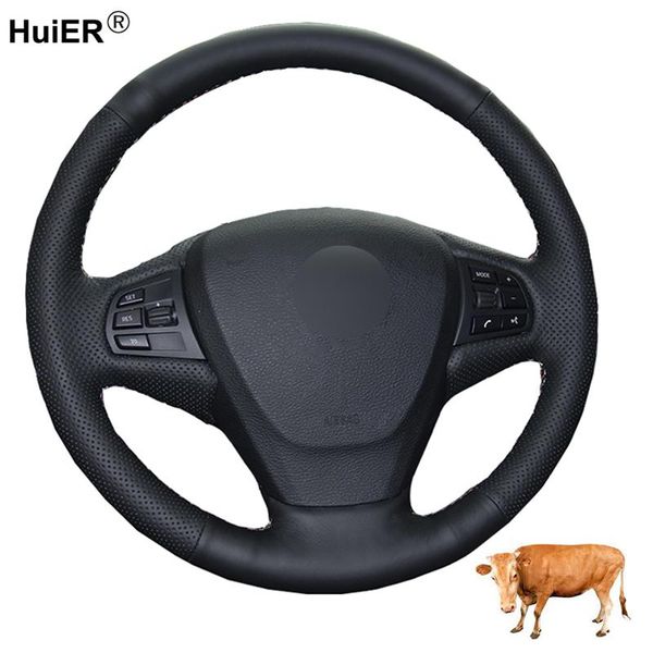 

hand sewing car steering wheel cover volant layer cow leather for f25 x3 2011 2012 2013 2014 2020 2020 f15 x5 2014