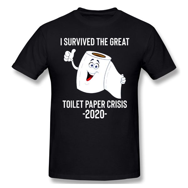 

sport great toilet paper crisis t-shirt men basic tee shirt funny design toilet paper shortage panic buying streetwear print homme top