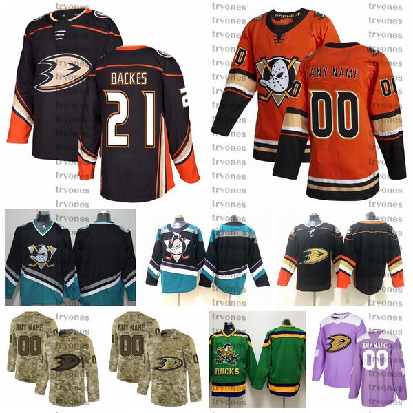 

2021 anaheim ducks бэкес прошитой трикотажные customize alternate чернорубашечники # 21 бэкес хоккей трикотажные двадцать пятый патч s-xxxl, Black;red