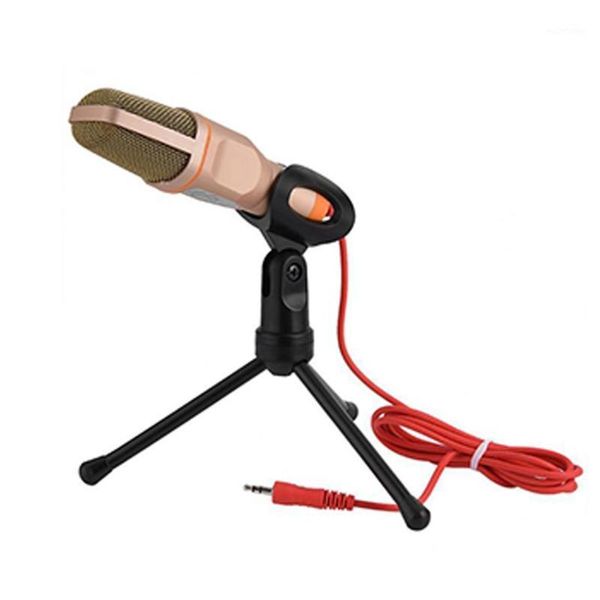 

3.5mm interface computer microphone metal condenser recording microphone live voice1