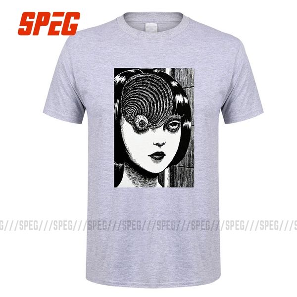 

uzumaki roupas masculinas horror ga tees junji ito men's tshirt men's oversize sport hooded sweatshirt hoodie men t shirt