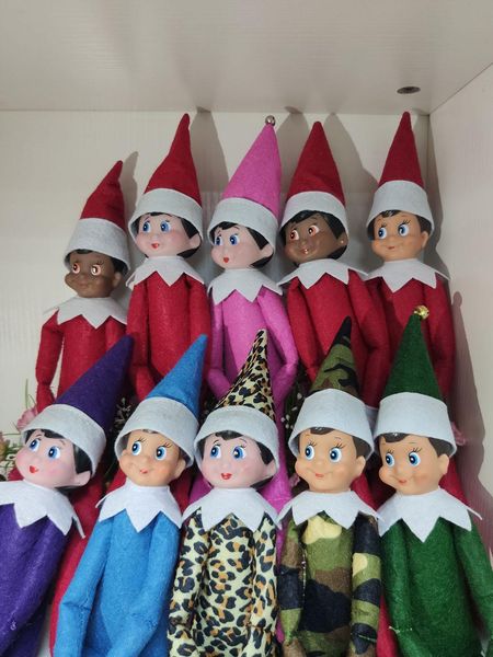 

creative new christmas decoration sitting long legs big eyed doll christmas gift small doll decoration cute beautiful doll
