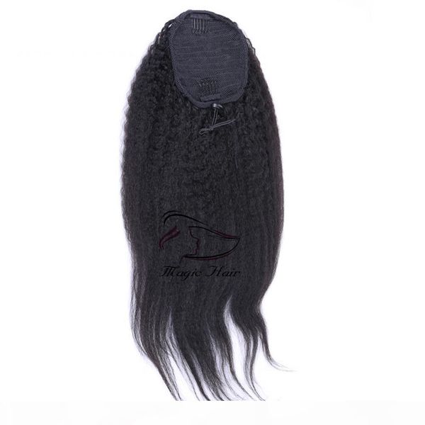 

afro kinky straight human hair ponytail for black women brazilian virgin hair drawstring ponytail hair extensions 10-20 inch