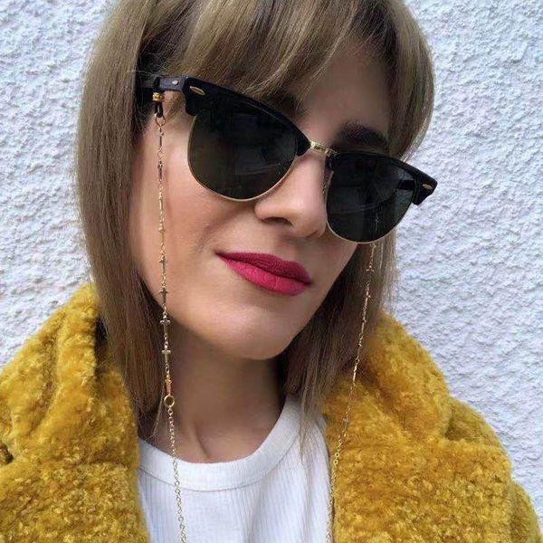 

fashion simple cross glasses chain gold sunglasses chain fashion necklace accessories eyeglasses link wholesale