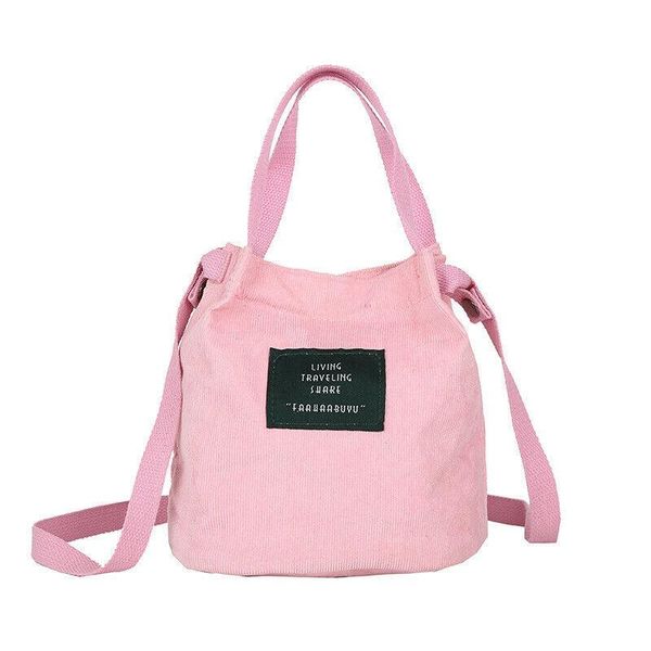 

storage bags 2021 fashion women's handbag shoulder bag messenger ladies wallet satchel purse corduroy bucket for girls