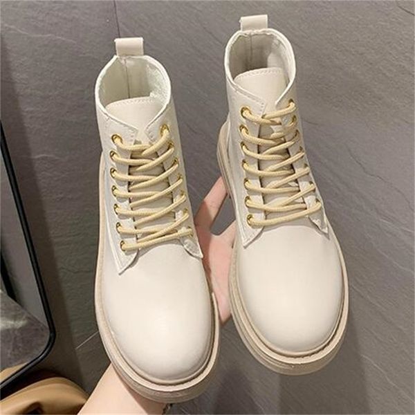 

winter 2021 new leather breeches warm women fashion boots keep woman lace till toe round shoe comrfortable women's shoes 35-40 z93p, Black