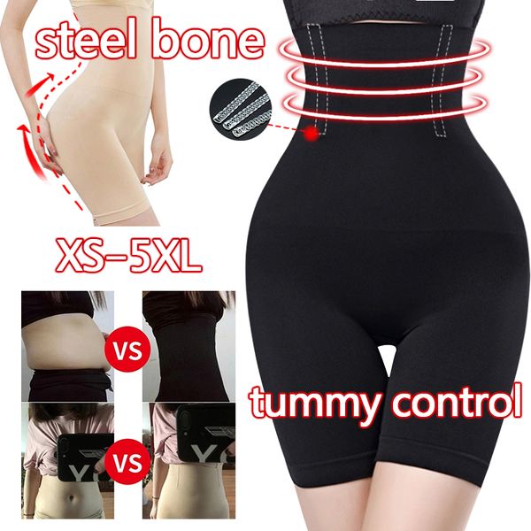 

waist trainer slimming butt lifter tummy shaper pulling panties butt enhancer gaine femme high waist underwear shaping pants faja reductora, Black;white