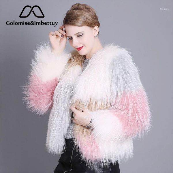 

golomise&imbettuy ladies fashion natural raccoon fur coat women winter real/genuine raccoon dog fur coat/jackets1, Black