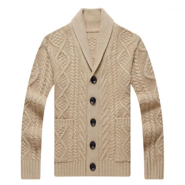 

products men's knitted sweater lapel jacket casual warm men's fashion cardigan v-neck sweater jacket mens clothing1, White;black
