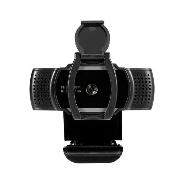 

webcam 1080p usb camera auto focus web camera with privacy cover built-in microphone drive-web for pc lapblack1