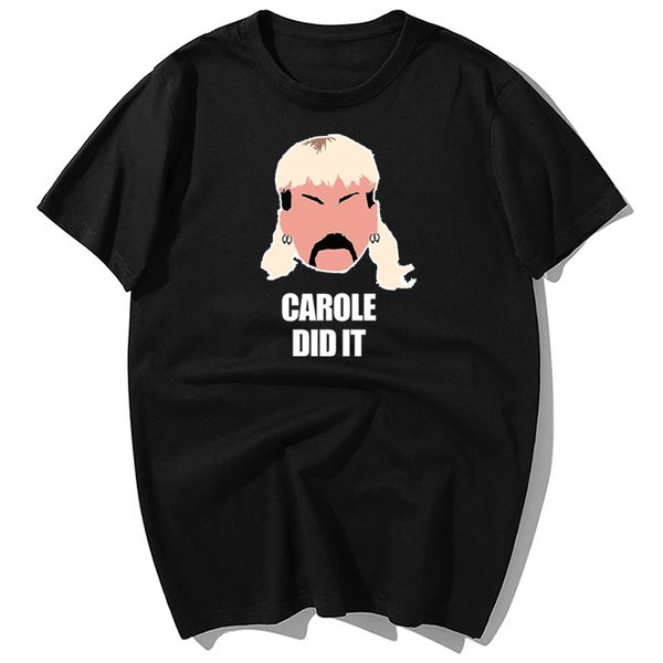 

fashion joe exotic the tiger king carole did it print summer casual short sleeve harajuku streetwear hooded sweatshirt hoodie men t shirt