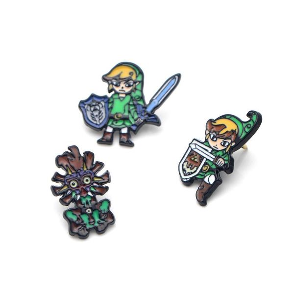 

pins, brooches k1210 eastknight cute metal enamel pins and for women men lapel pin backpack bags hat badge kids gifts, Gray