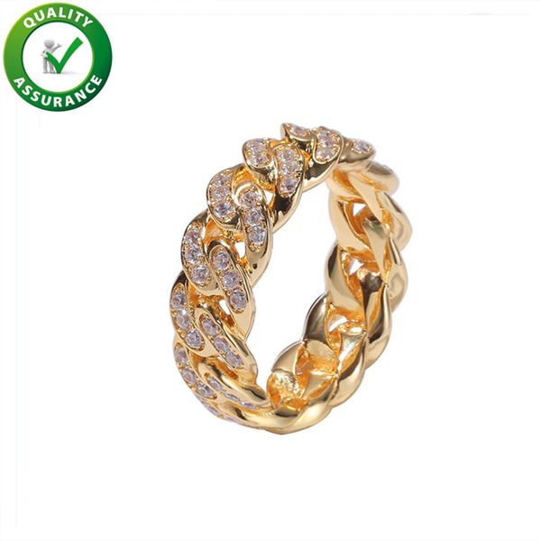 

hip hop mens jewelry rings engagement wedding rings sets men love diamond ring luxury championship iced out cuban link chain accessories, Silver