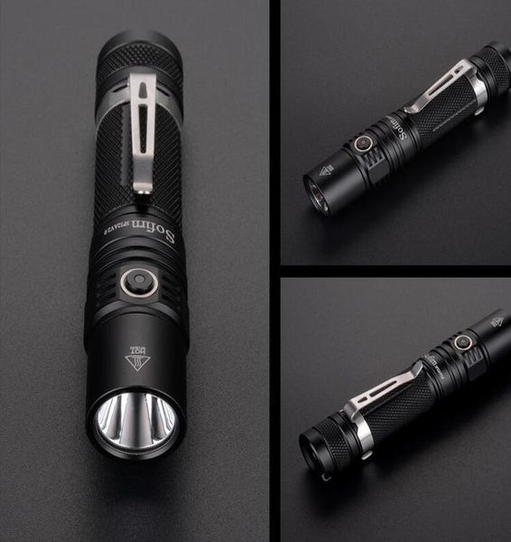 

sofirn новый sp32a v2.0 мощный светодиодный фонарик 18650 high power 1300lm cree xpl2 torch light 2 группы наращивают indicator lamp wmtpgu