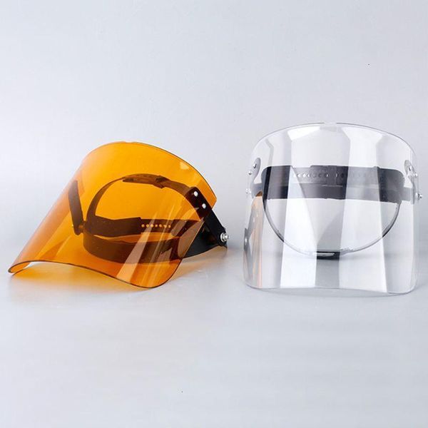 

protective adjustable anti droplet dust-proof full face cover mask visor shield droplet windproof face shield washable