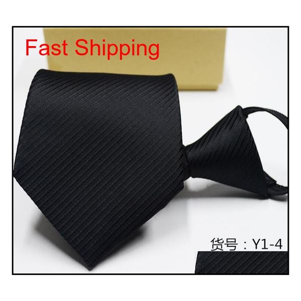 

new 8cm zipper men ties business fashion style slim men neck tie simplicity design solid color for party qylips bde_home, Blue;purple