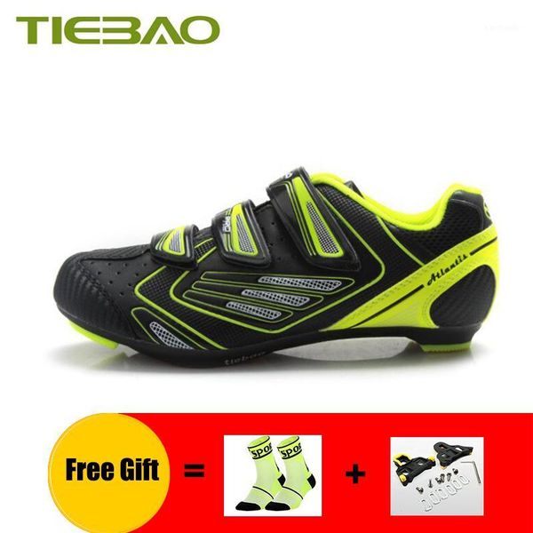 

cycling footwear tiebao road bike shoes men zapatillas ciclismo professional sneakers breathable self-locking riding bicycle shoes1, Black