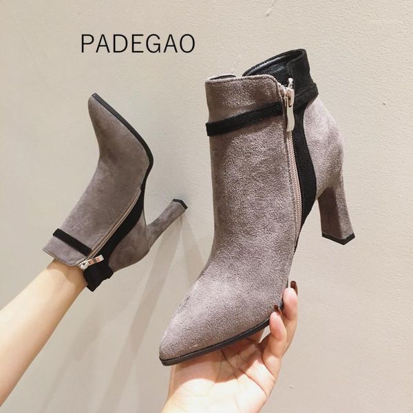 

boots 2021 women gray winner for elegant fashion ankle1, Black