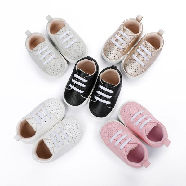 

athletic & outdoor born baby girl boys cute soft-soled non-slip toddler kids crib shoes first walkers infant sneakers 0-18m, Black