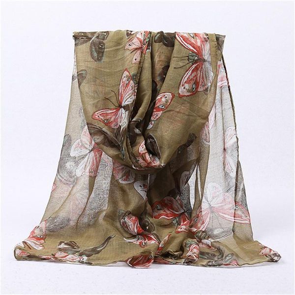 

новая мода женщины бабочки печать длинный шарф хлопок хиджаб bufanda mujer шеи wrap шаль похититель зимы шарфы для женщин jllont ffshop2001, Blue;gray