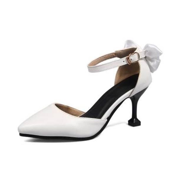 

qplyxco elegant fashion large 33-43 summer women's sandals high heels 6.5cm wedding dance shoes 603-4, Black