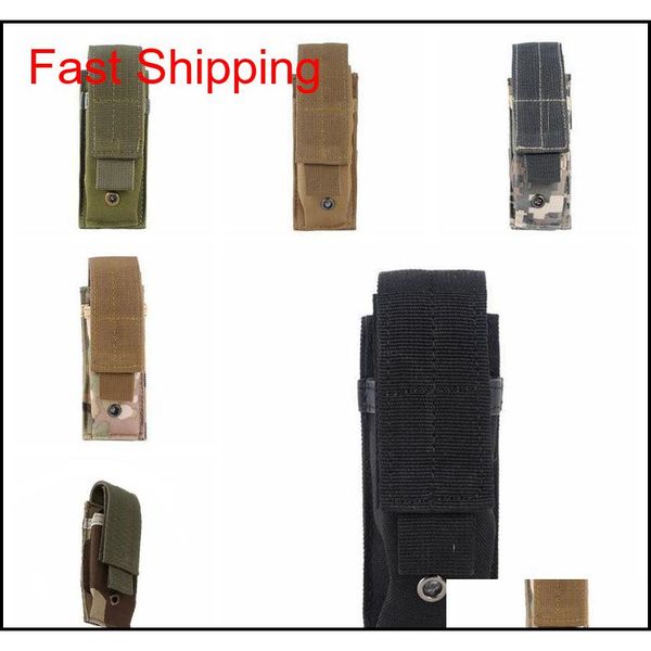 

tactical molle pouch tactical single pistol magazine pouch knife flashlight sheath airsoft hunting ammo camo bags tactical waist l4p9j