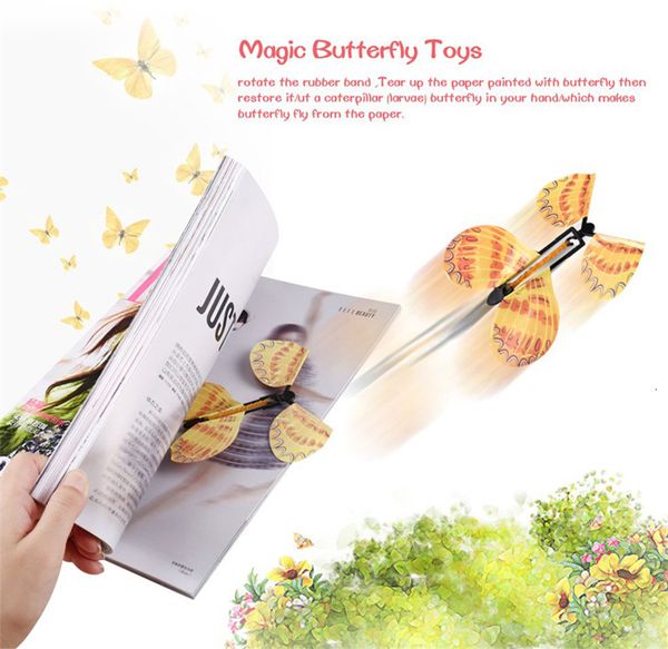 

flying change with empty hands om butterfly props magic tricks kids toys dhl ss296