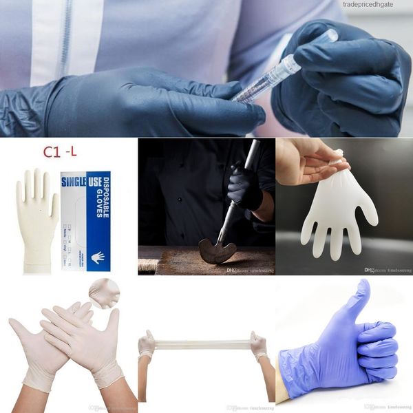

factory4g2enitrile glove disposable 100pcs/lot gloves rubber latex protective pvc safet khho